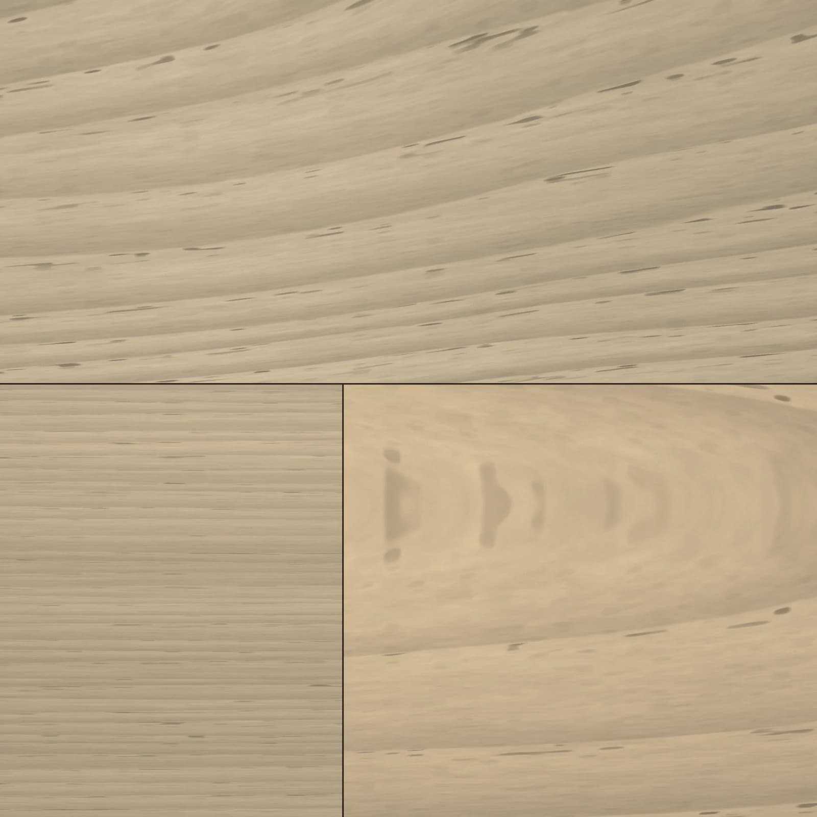 Close-up of Oat Oak: grain, bevel and joint