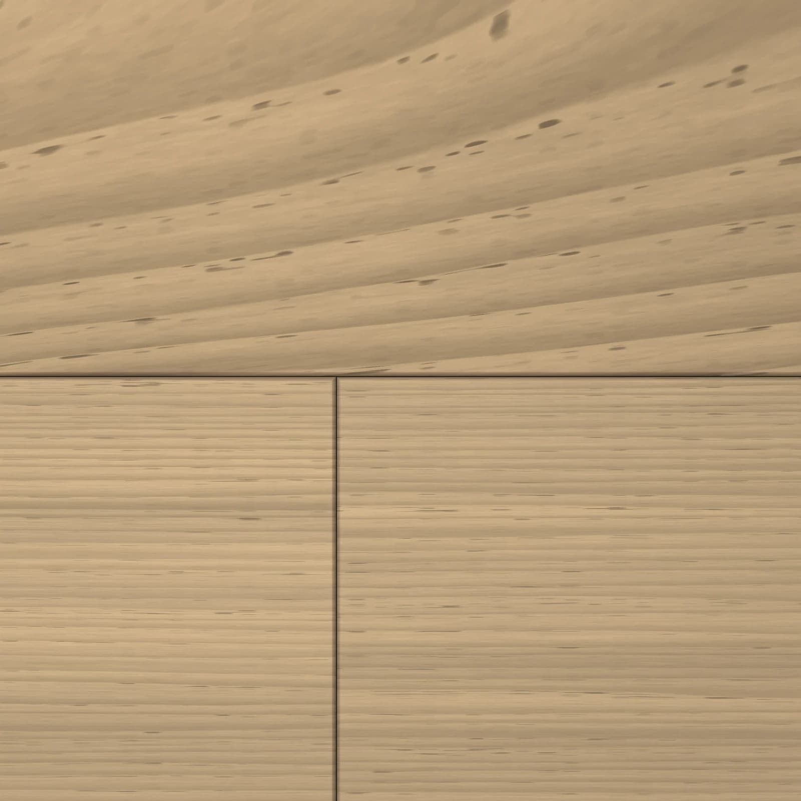 Close-up of Dune Oak: grain, bevel and joint